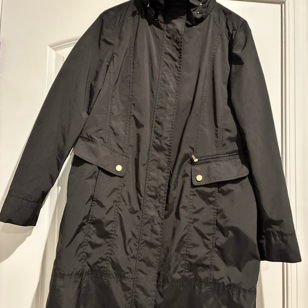 Cole Hahn Women's Black Rain Coat